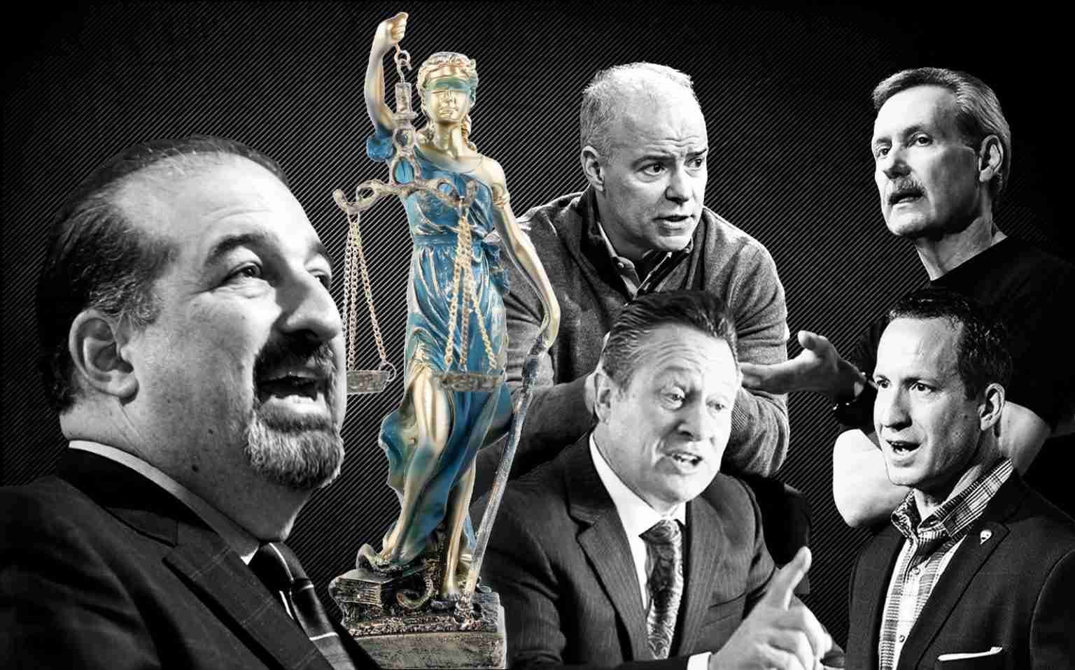 another nar-class-action-lawsuit E4F85A44-6E29-4E36-8BFC-26038D154F5D.jpeg|A diverse group of men engaged in a serious discussion, with a prominent statue of Lady Justice in the foreground, representing themes of legal justice, law, and courtroom debates.|Photograph showcasing a courtroom debate with five men passionately discussing legal issues, alongside a statue of Lady Justice symbolizing fairness, law, and judicial authority. The image emphasizes the importance of justice and legal professionals in the judicial process.|relevance.